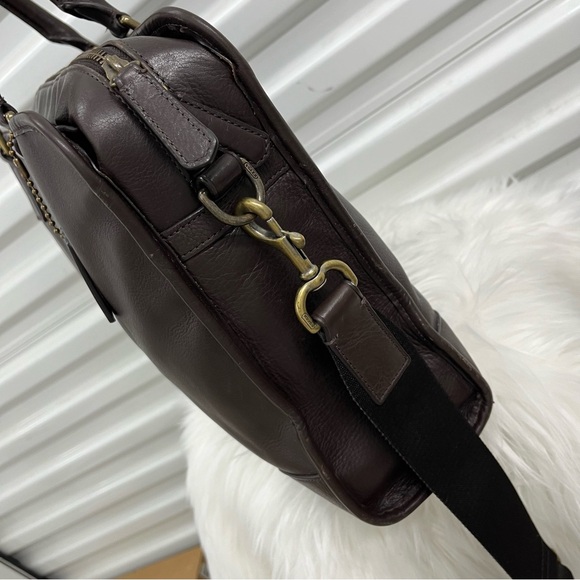 COACH Brown Leather Metro Metropolitan Messenger Laptop Work Satchel - Picture 4 of 11